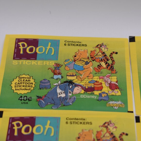 Disney Winnie the Pooh Pack of 6 Vintage Stickers Made in Italy by Diamono - Picture 3 of 9